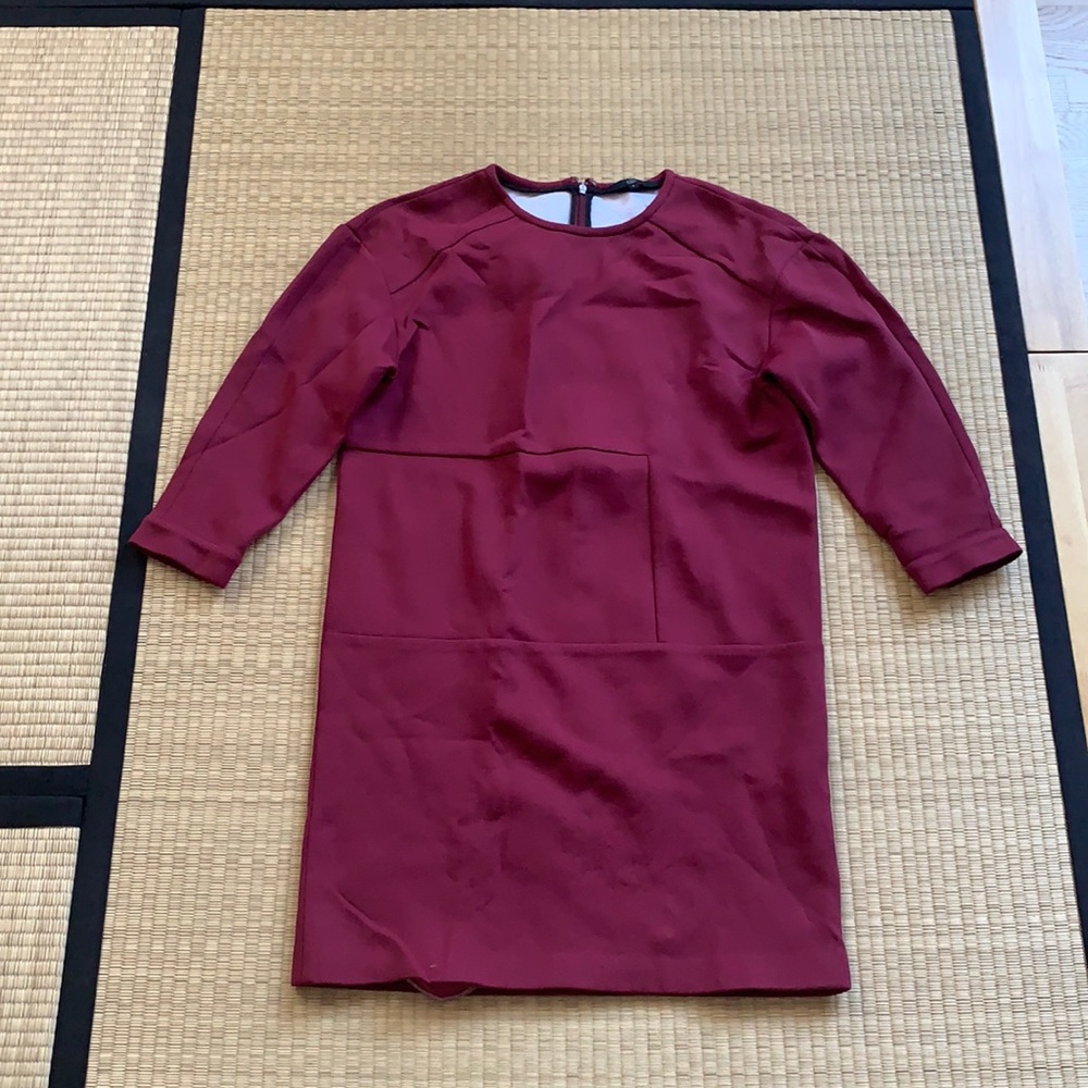 Tibi wine color dress size small